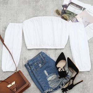 Zaful off the shoulder long sleeve